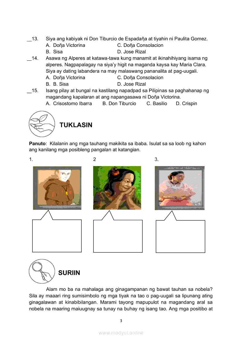 Solution Grade 9 Filipino Practice Quiz Noli Me Tangere Studypool